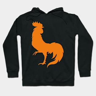 orange rooster Hoodie